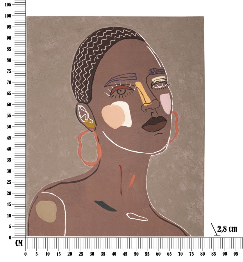 WALL PAINTING TRIBAL -A- CM 80X2,8X100 - slika 7