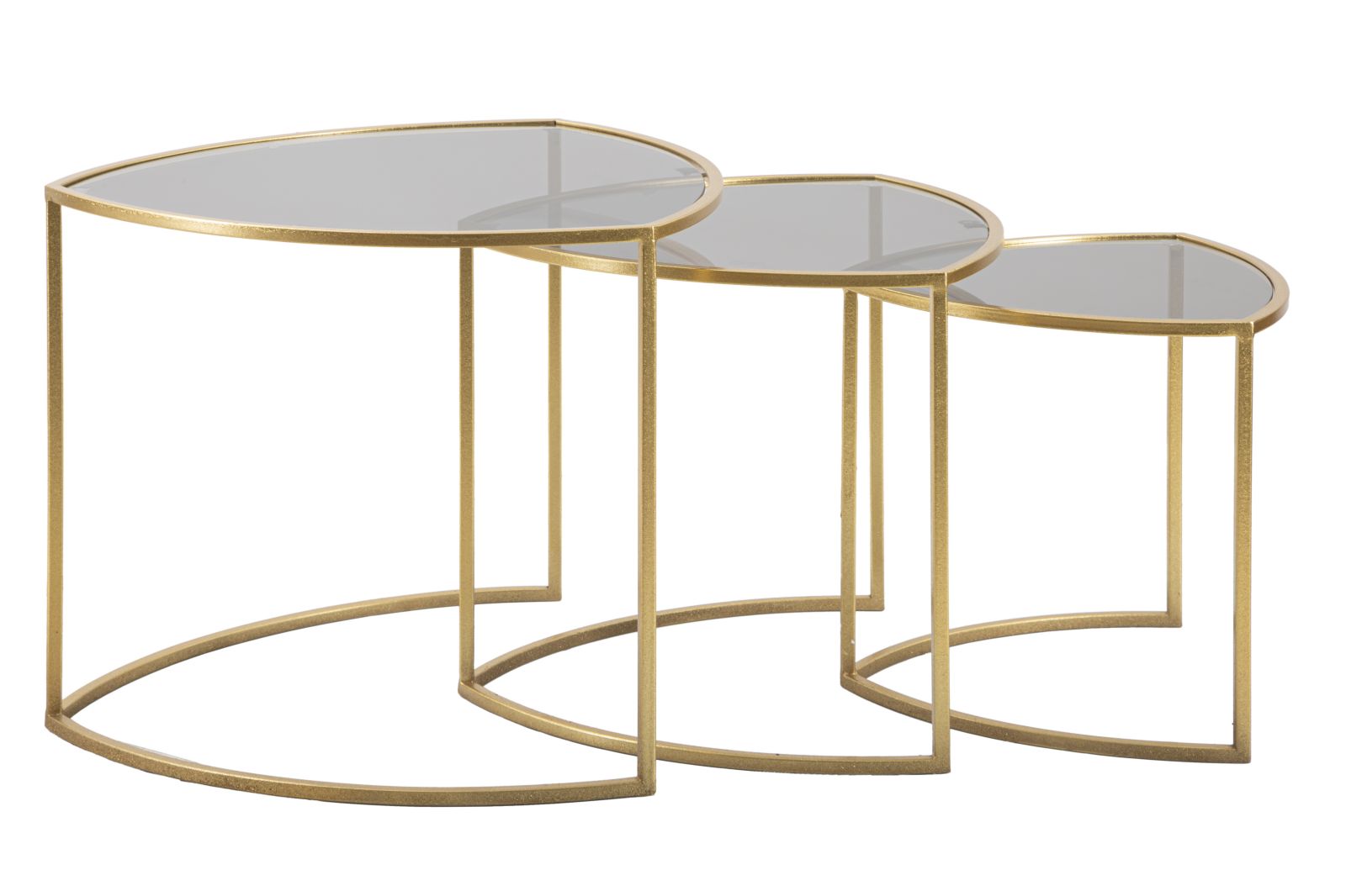 COFFEE TABLE TRIANGLE SET 3 PZ CM Ø 60X50-50X45-40X40 - slika 2
