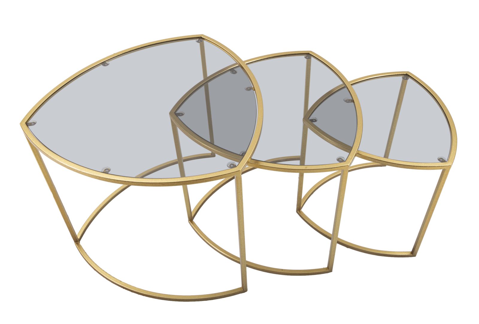 COFFEE TABLE TRIANGLE SET 3 PZ CM Ø 60X50-50X45-40X40 - slika 4