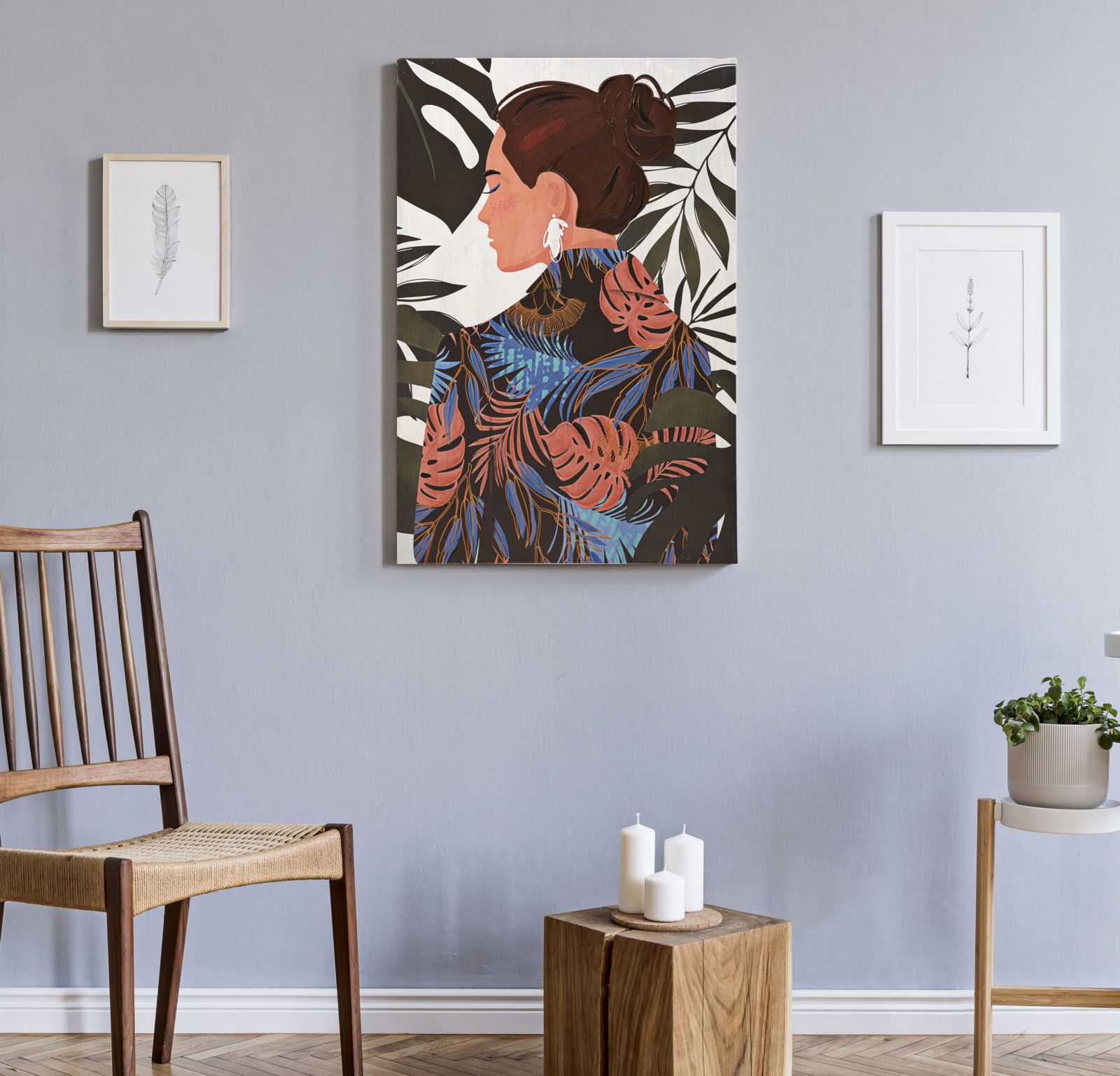 WALL PRINTING/PAINTING LADY JUNGLE -B- CM 80X2,8X120 - slika 5