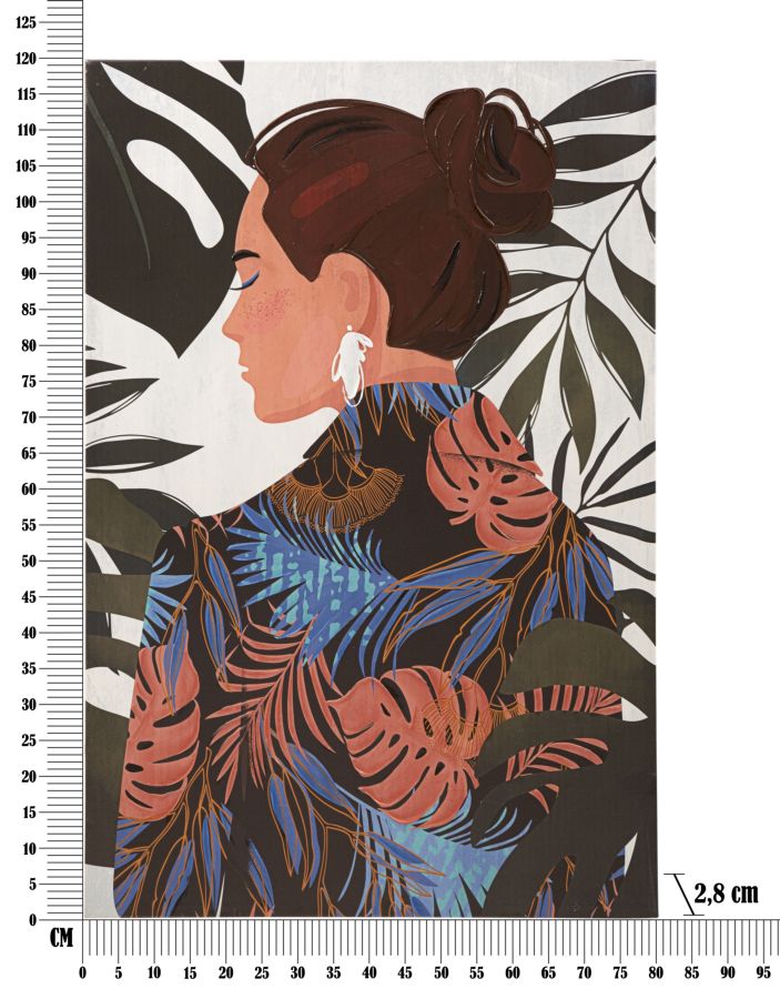 WALL PRINTING/PAINTING LADY JUNGLE -B- CM 80X2,8X120 - slika 6