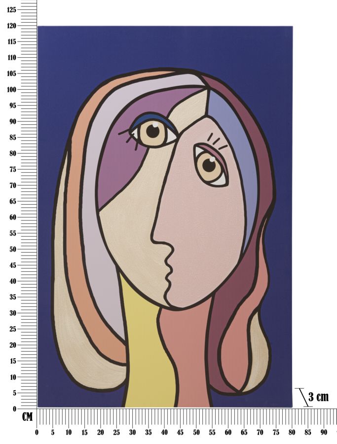 WALL PRINTING/PAINTING DOUBLE FACE LARGE -B- CM 80X3X120 - slika 6