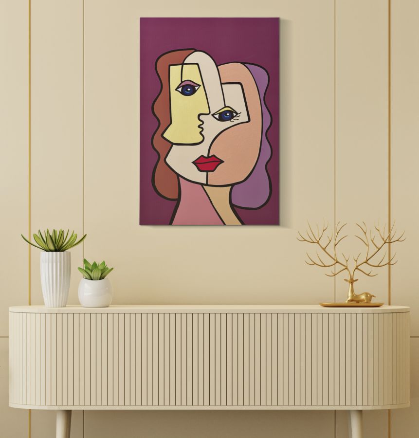 WALL PRINTING/PAINTING FACE NEW -B- CM 60X3X90 - slika 5