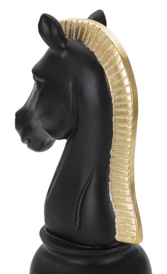 HORSE BLACK AND GOLD CM 10,5X8,5X19 - slika 4