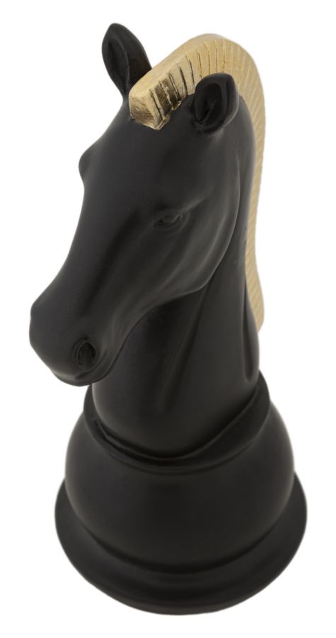 HORSE BLACK AND GOLD CM 10,5X8,5X19 - slika 5