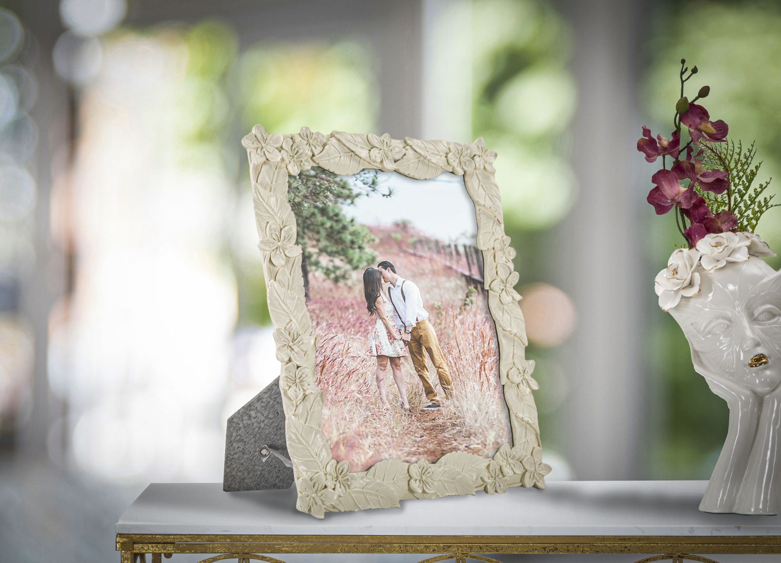 PHOTO FRAME LEAF CREAM CM 26X2X30,7 - slika 5