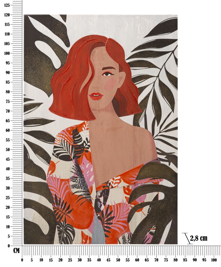 WALL PRINTING/PAINTING LADY JUNGLE -A- CM 80X2,8X120 - slika 6
