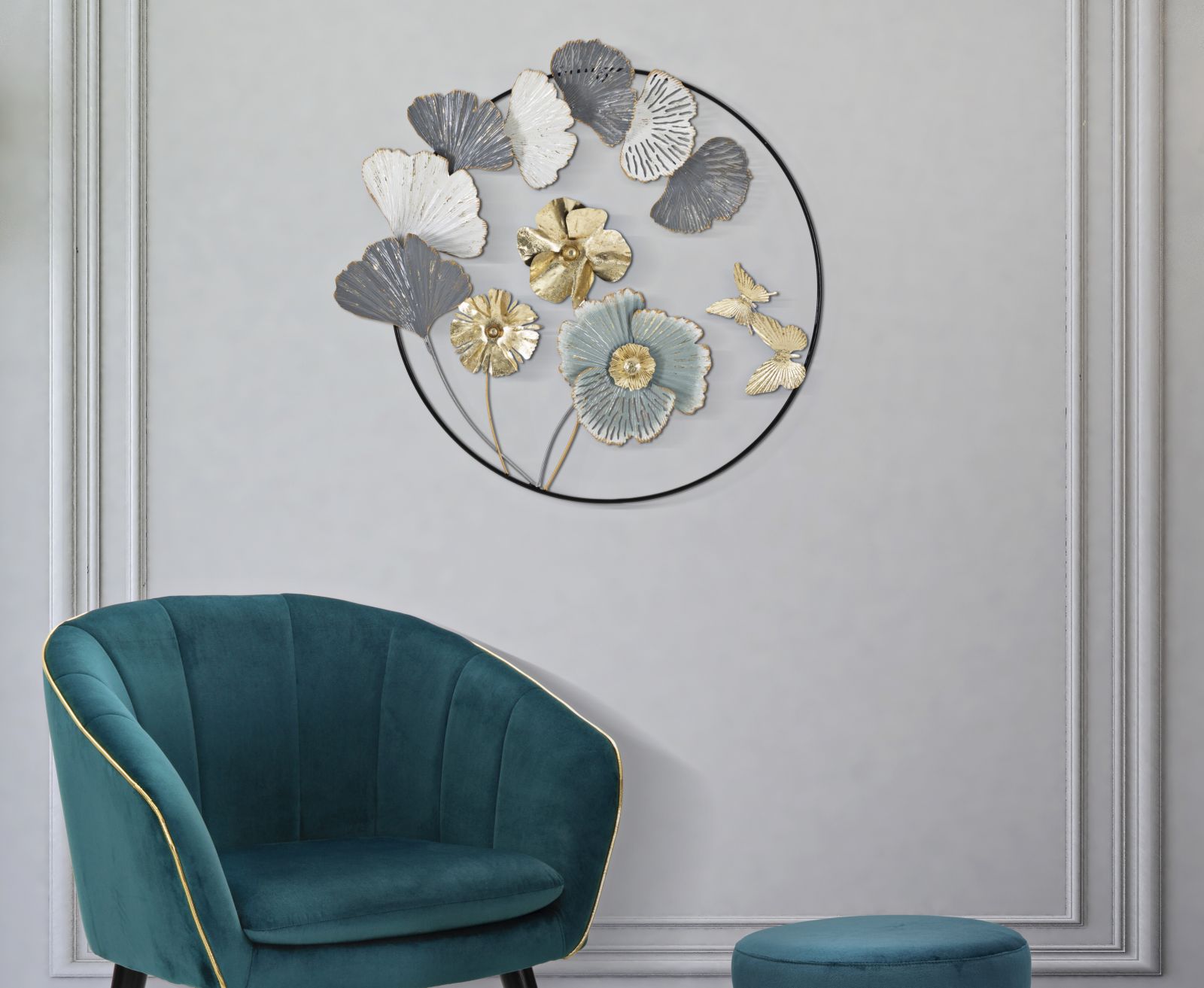 WALL IRON PANEL CAMPUR ROUND CM 78,5X5X74 - slika 5