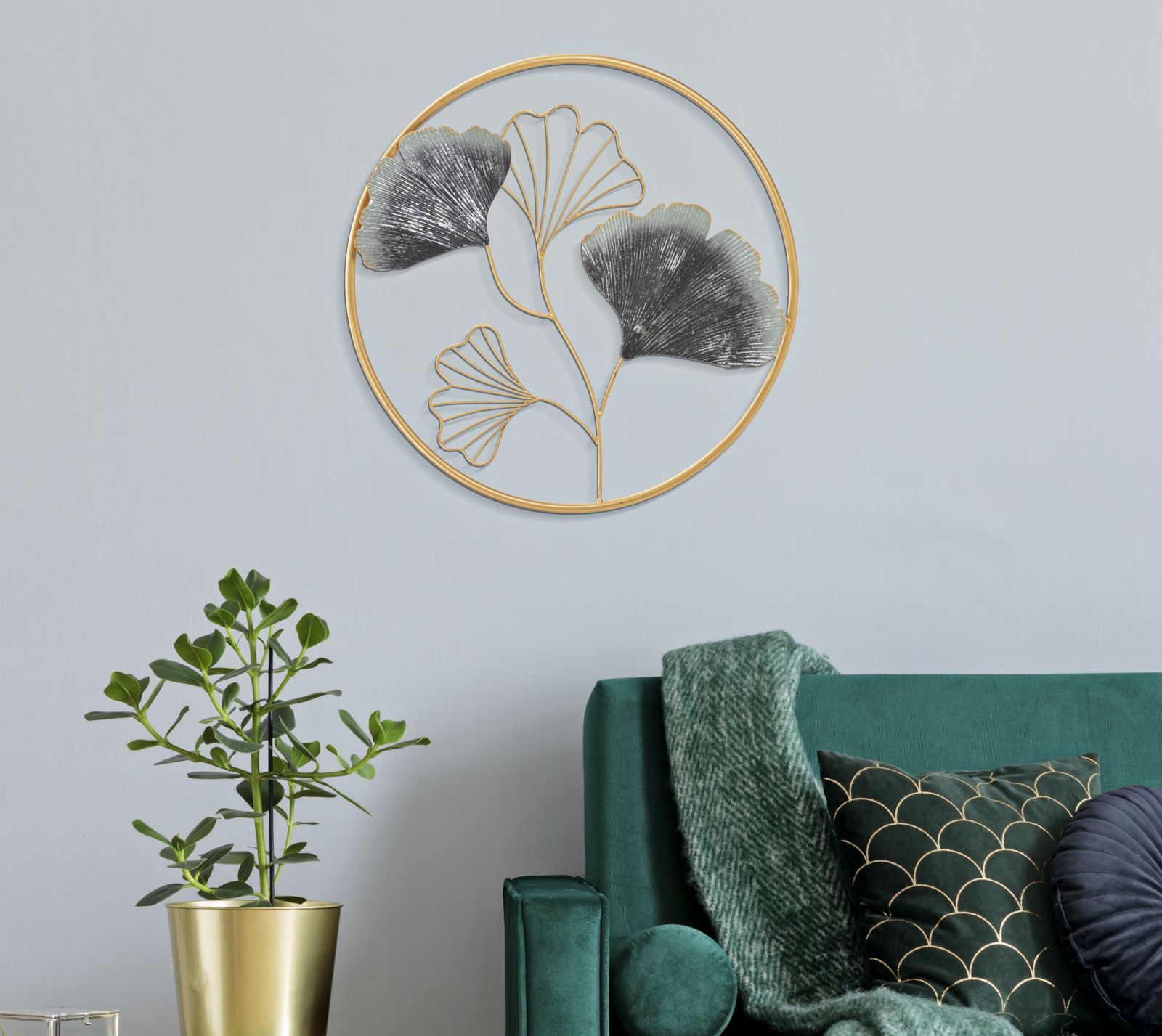 WALL IRON PANEL FLOWER SIMPLE CM Ø 45,5X3,5 - slika 5