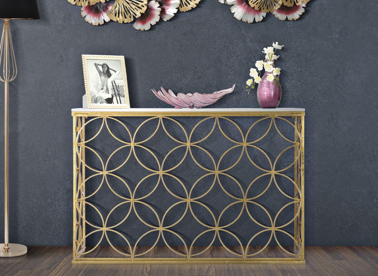 CONSOLE STAR MARBLE CM 120X40X80 - slika 7