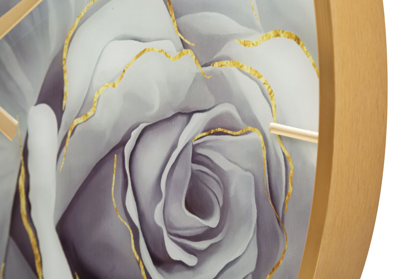 WALL CLOCK GLASS ROSE CM Ø 60X5 - slika 3