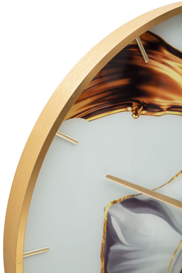 WALL CLOCK GLASS ROSE CM Ø 60X5 - slika 4