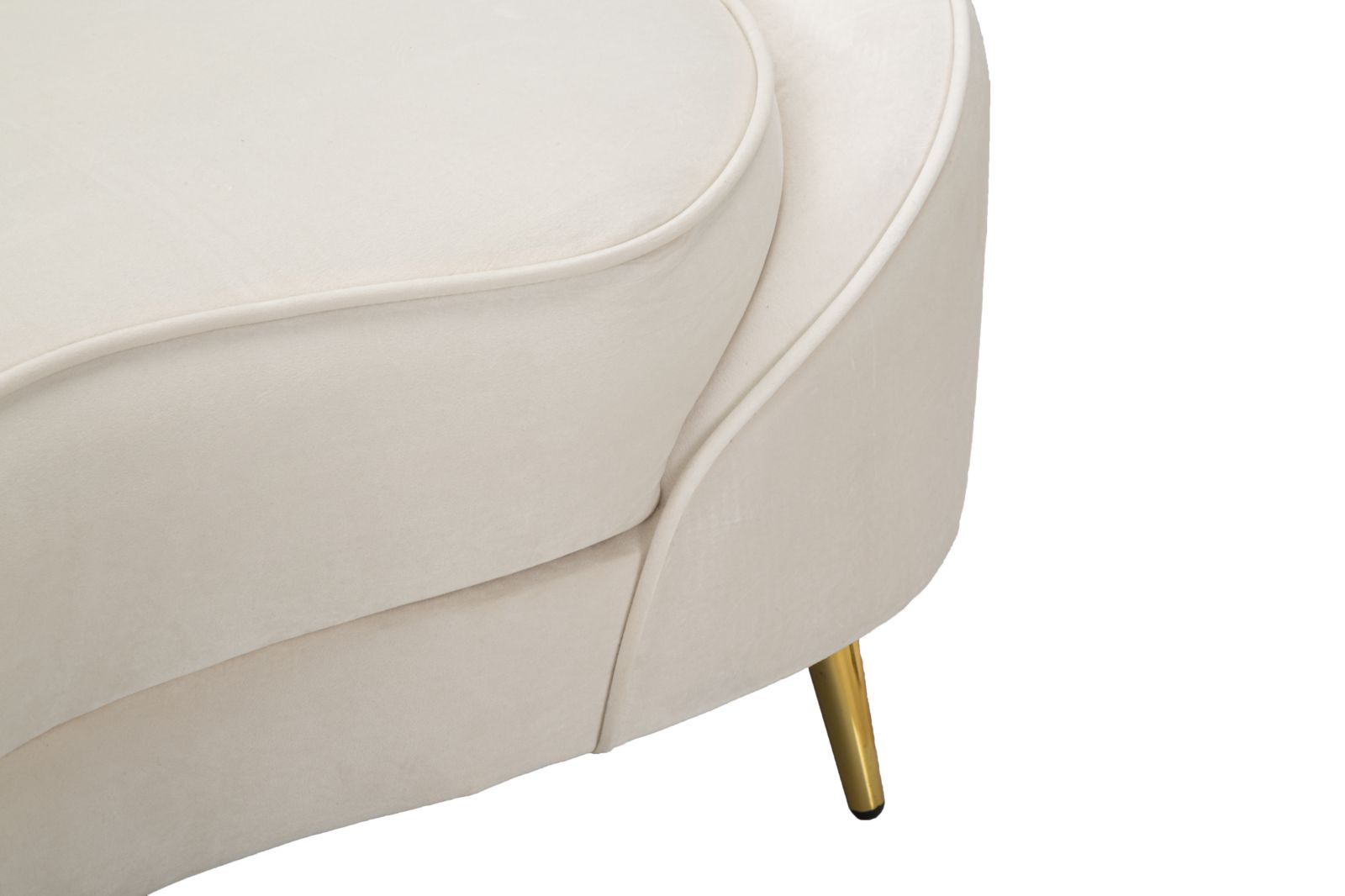 SOFA 2 SEATERS OSLO WITH CUSHIONS CREAM CM 148X84X68 - slika 6