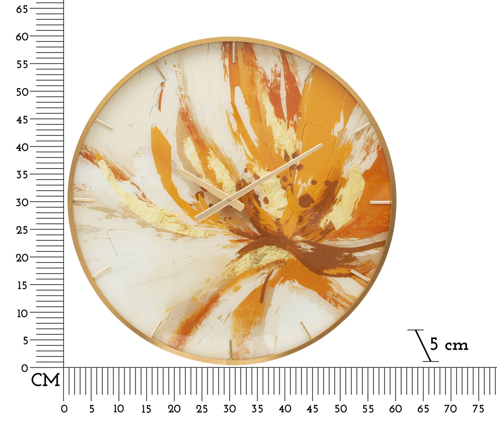 WALL CLOCK GLASS TOPLY CM Ø 60X5 - slika 6