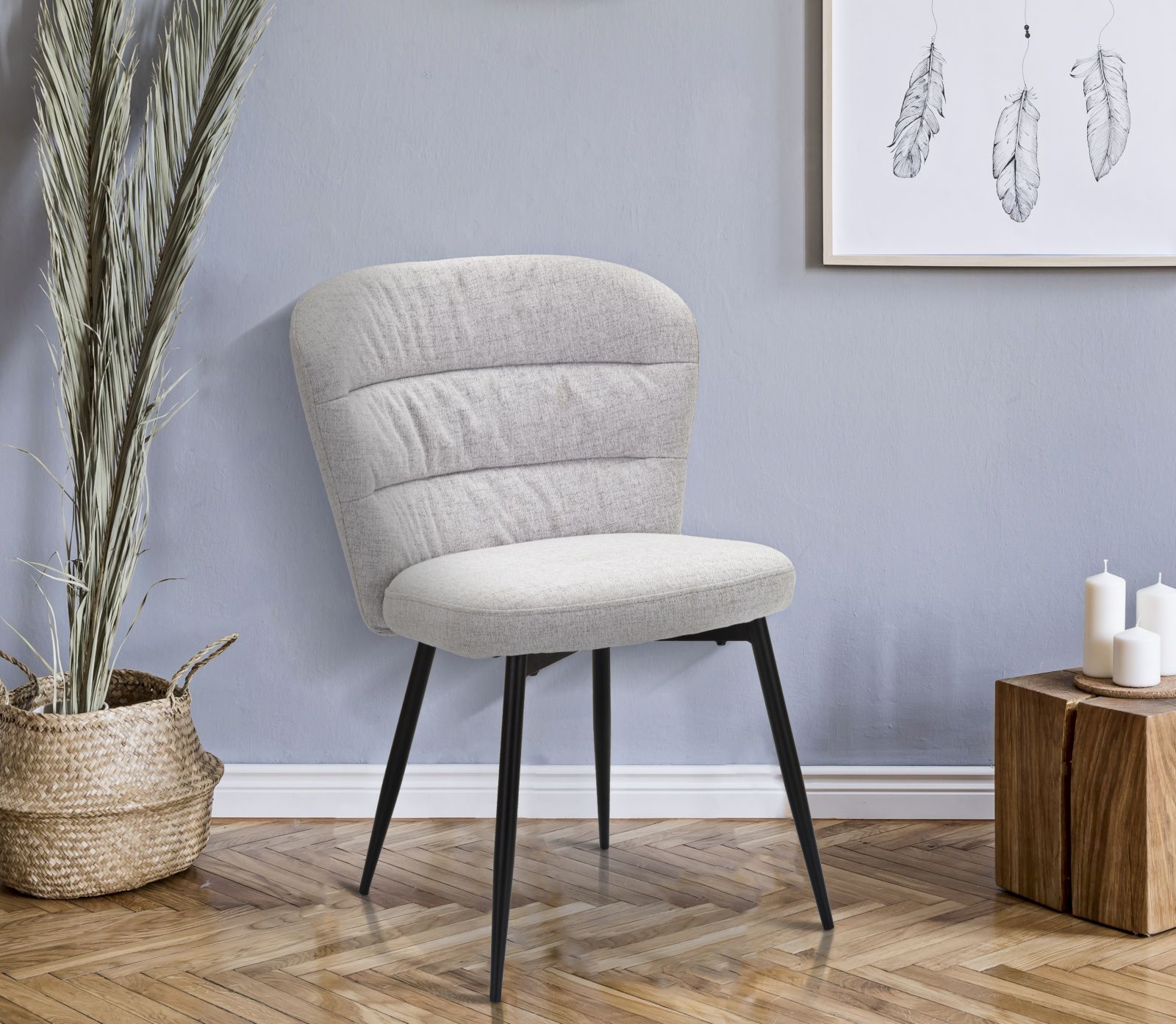 CHAIR LOSANNA GREY SET 2 PZ CM 58X60,5X85 - slika 8