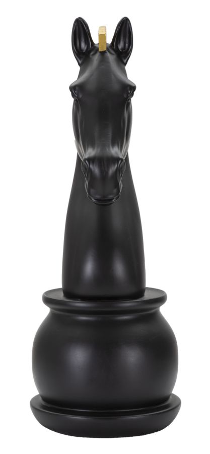 BLACK AND GOLD HORSE CM Ø 18,5X50 - slika 3
