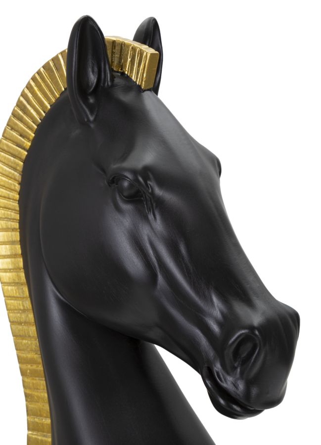 BLACK AND GOLD HORSE CM Ø 18,5X50 - slika 5