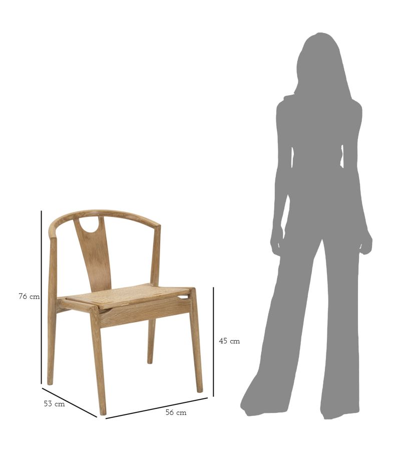 CHAIR JAPAN -B- SET 2 PCS CM 56X53X76 - slika 10