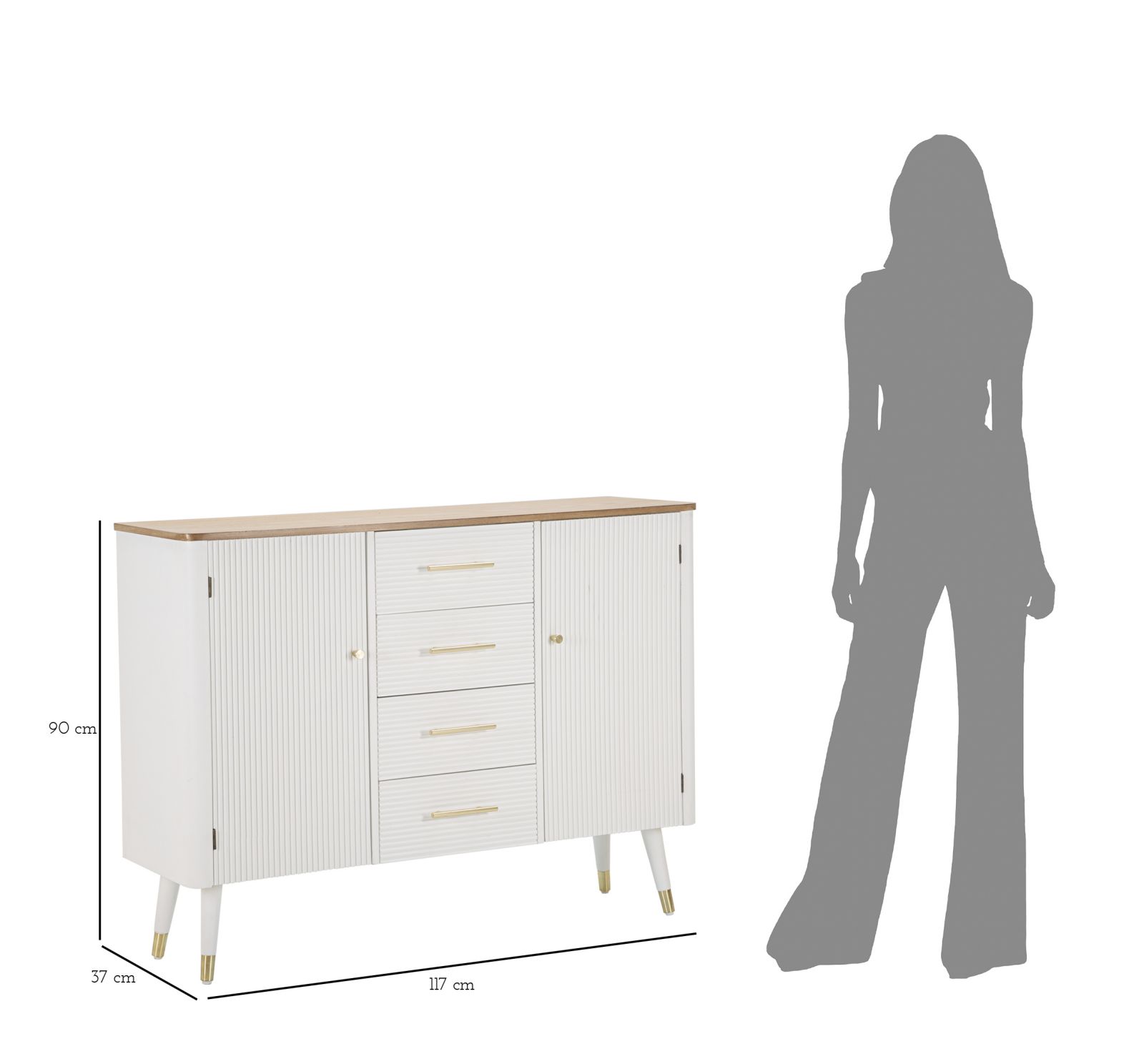 CABINET MATERA CM 117X37X90 - slika 10