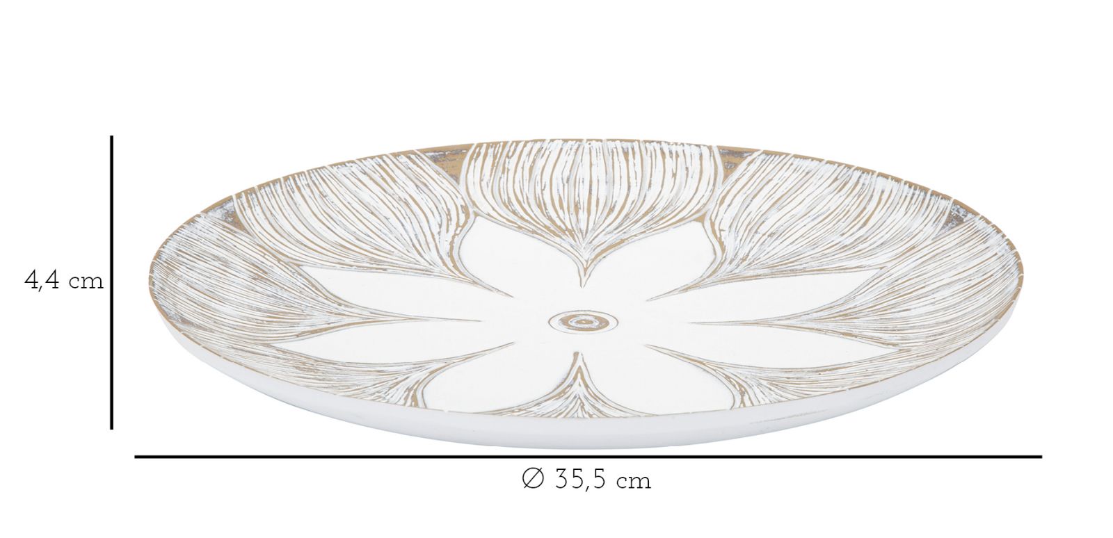 DECOR TRAY POLYRESIN ATENE CM Ø 35,5X4,4 - slika 6