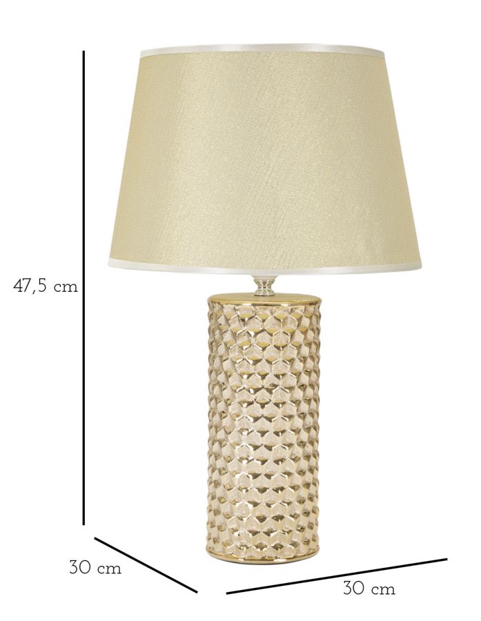 TABLE LAMP GLAM GOLD CM Ø 30X47,5 - slika 6