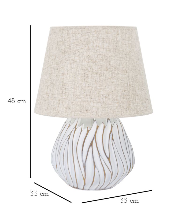 TABLE LAMP POLYRESINHONDURAS CM Ø 35X48 - slika 6