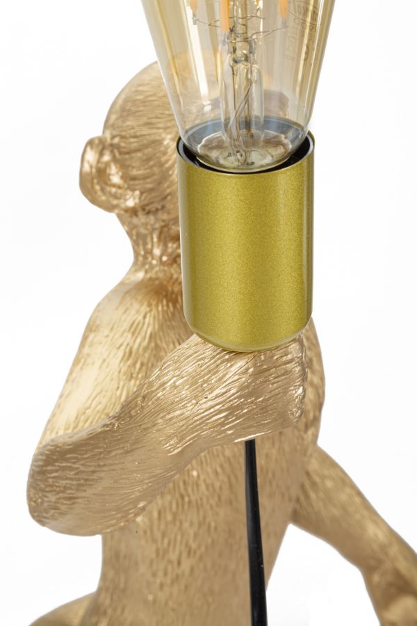 TABLE LAMP MONKEY GOLD CM Ø 26X34X55 - slika 5
