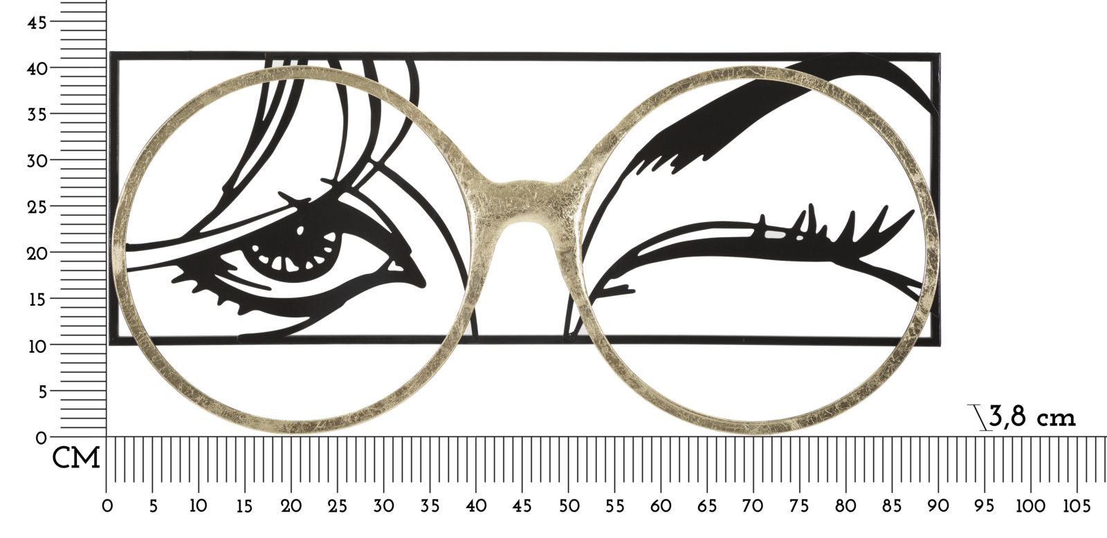 IRON WALL PANEL EYEWEAR CM 89,5X3,8X41,3 - slika 6