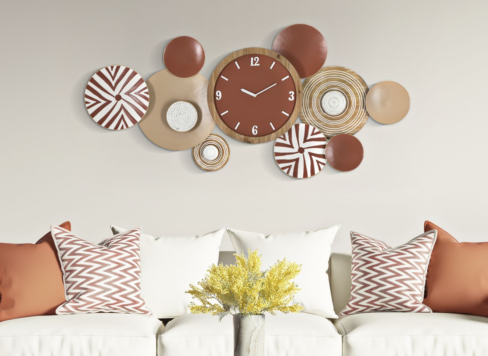 WALL CLOCK ETNIC CM 127,6X7,6X61 - slika 5