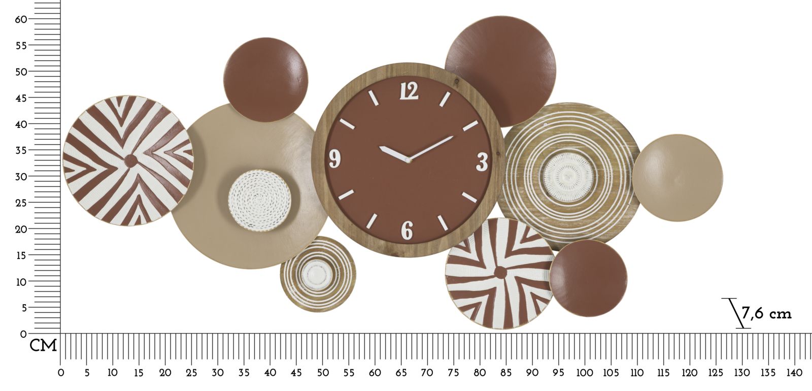 WALL CLOCK ETNIC CM 127,6X7,6X61 - slika 6