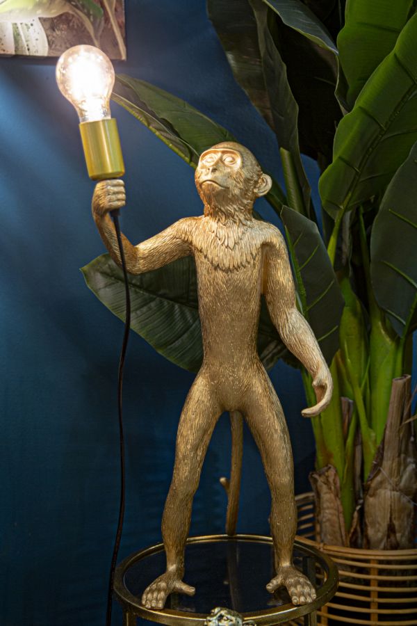TABLE LAMP MONKEY GOLD CM Ø 26X34X55 - slika 7
