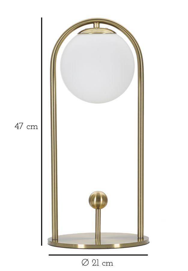 TABLE LAMP GLAMY ARC -A- CM Ø 21X47 - slika 6