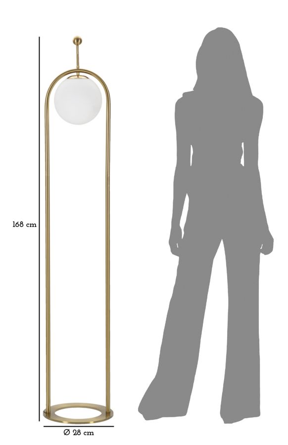 FLOOR LAMP GLAMY ARC Ø 28X168 - slika 6