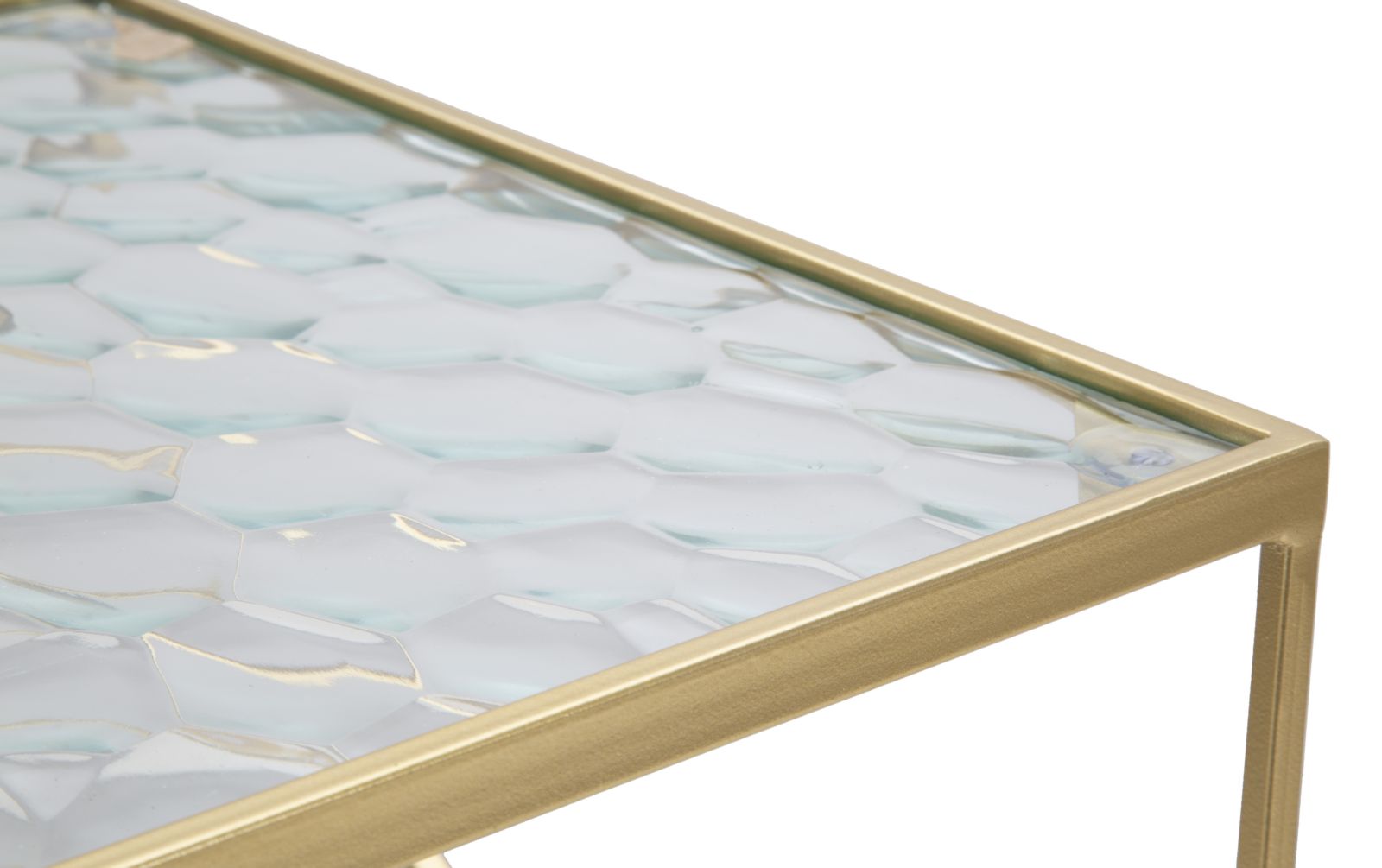 TABLE GLASSY SET 2 PCS CM 31,5X31,5X68-28X28X64 - slika 3