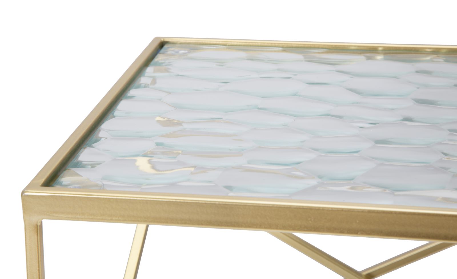 TABLE GLASSY SET 2 PCS CM 31,5X31,5X68-28X28X64 - slika 6