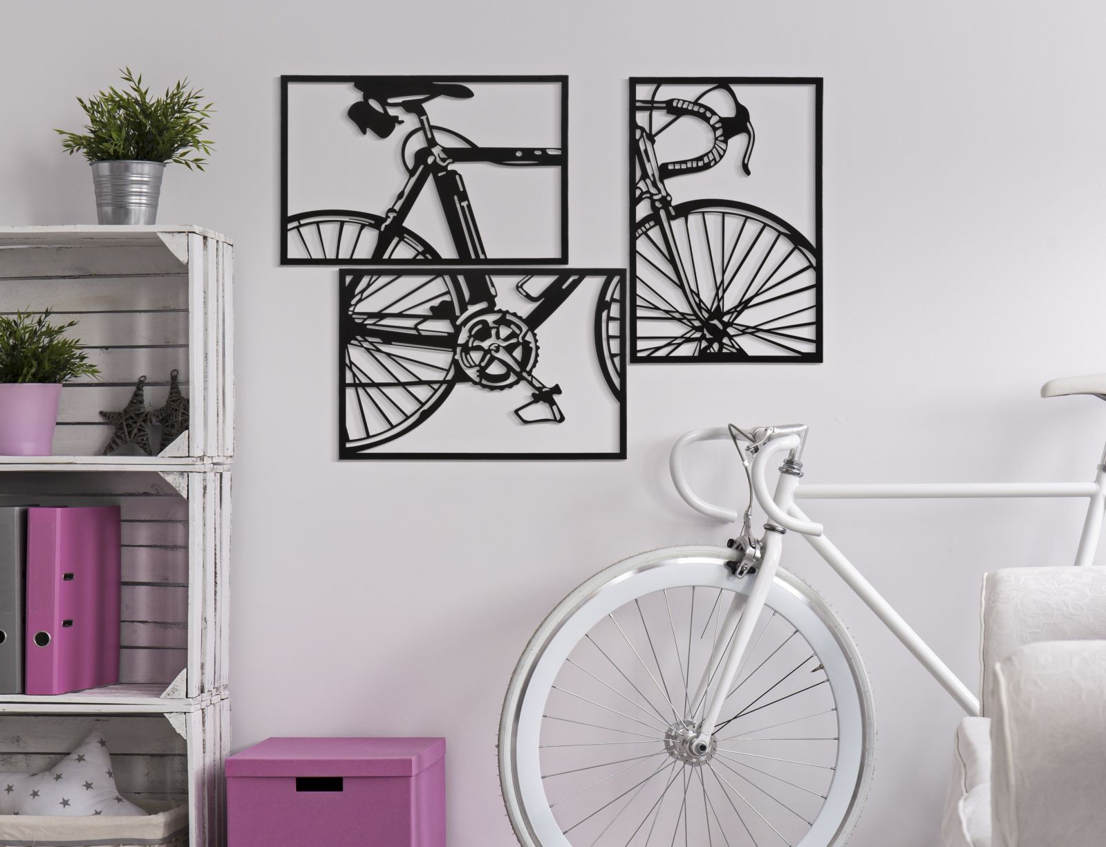 WALL PANEL BIKE SET 3 PCS CM 40X1,3X60 (SINGLE PC SIZE) - slika 5