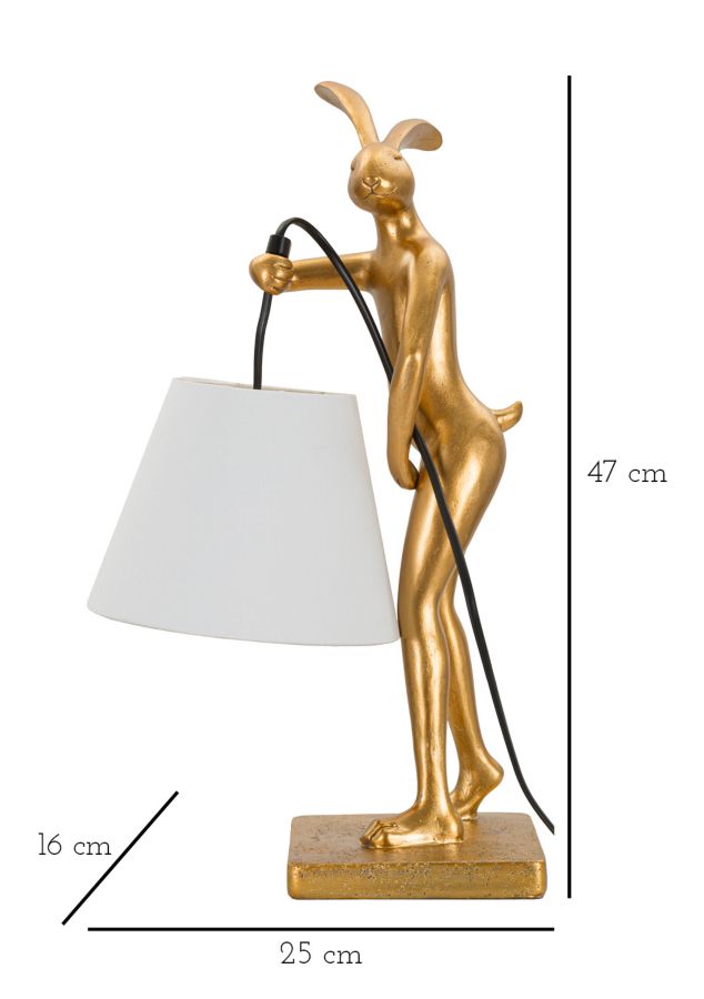 TABLE LAMP RABBIT STAND CM 26x16x47 - slika 7