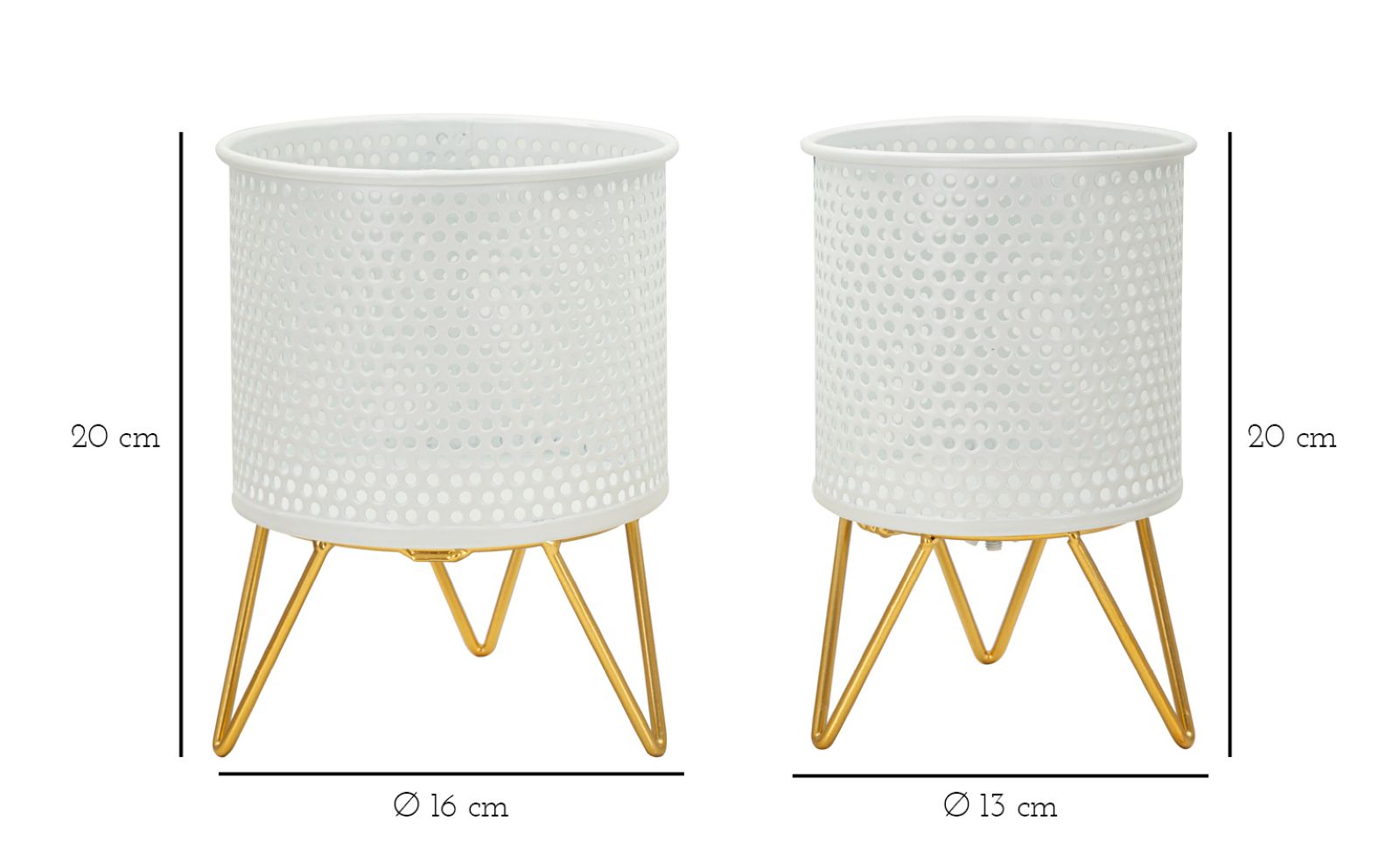 VASE HOLDERGASPY SET 2 PCS CM Ø 16X20-13X20 - slika 6