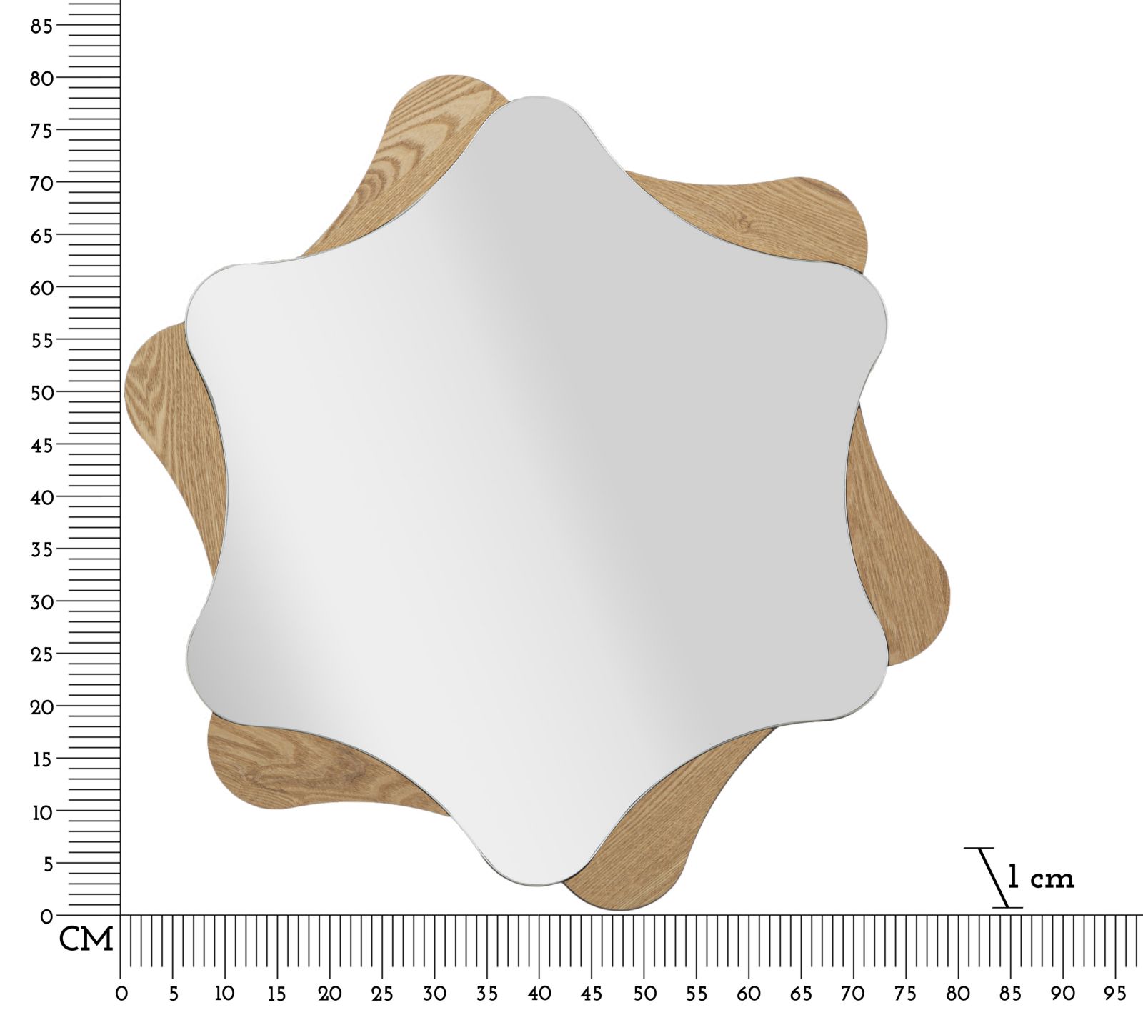 WALL MIRROR STAR CM Ø 80X1 - slika 6
