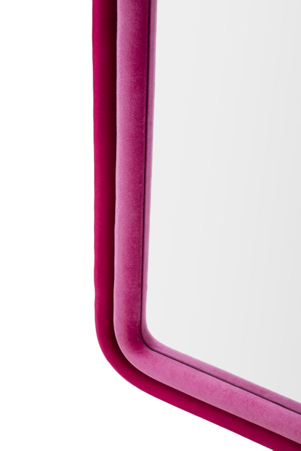 WALL MIRRORO CLOE FUXIA VELVET CM 60X4X160 - slika 4