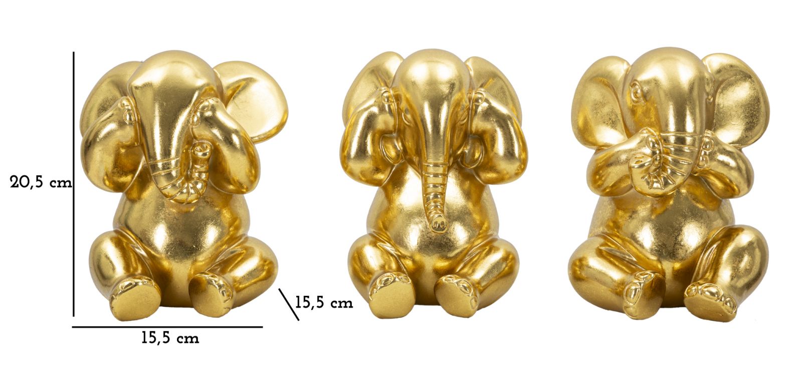 ELEPHANT SET 3 PCS CM Ø 15,5X20,5 - slika 8