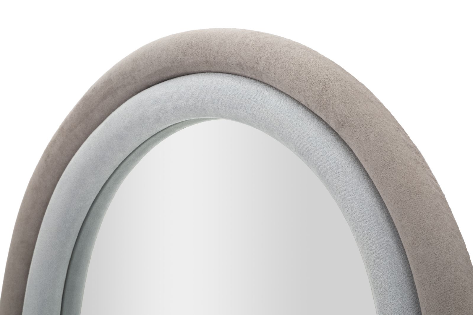 WALL MIRROR CLOE GREY VELVET CM 60X4X160 - slika 4