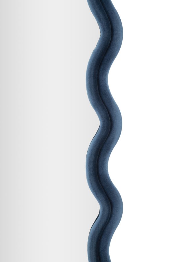 WALL MIRROR EMILY BLUE VELVET CM 60X6X160 - slika 3