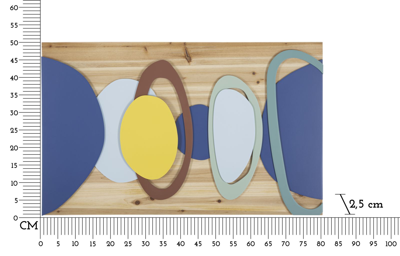 WALL PANEL WOOD COLOR CM 80X2,5X50 - slika 6