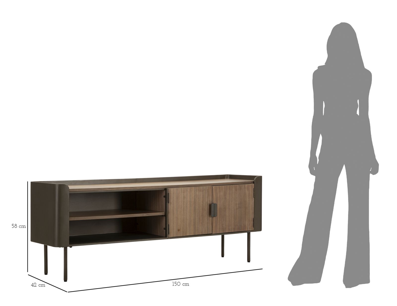 TV/HOLDER TORONTO CM 150X42X58 - slika 9
