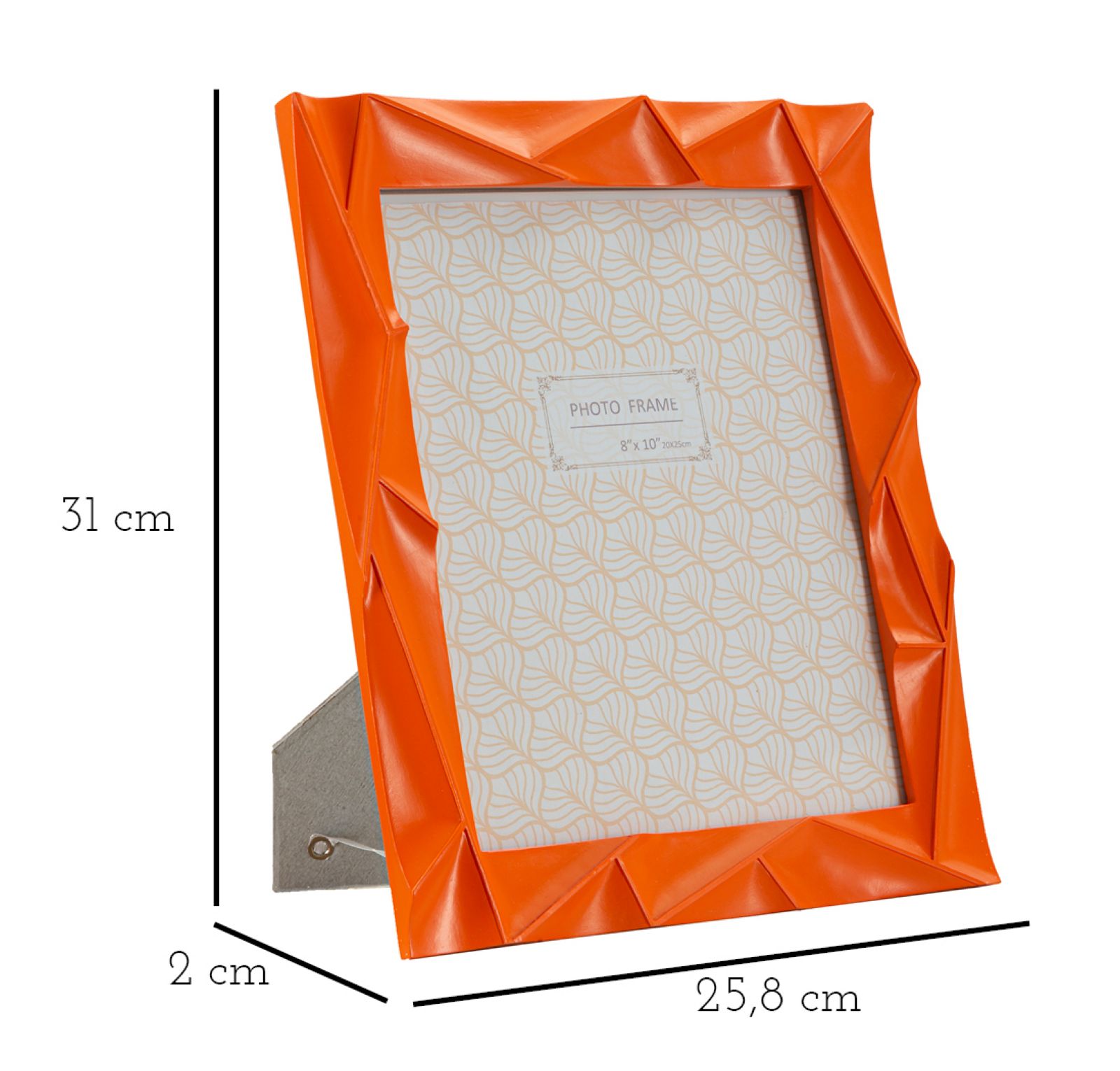 PHOTOFRAME ORANGY CM 25,8X2X31 (INSIDE PHOTO SIZE CM 20X25) - slika 6