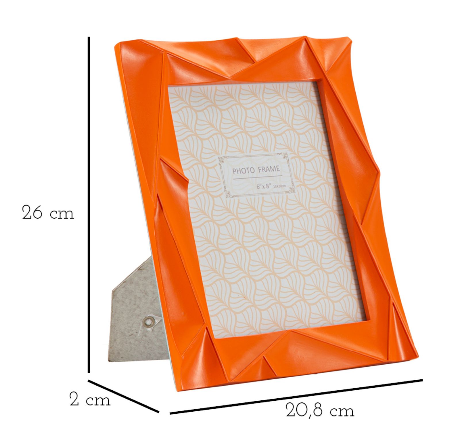 PHOTOFRAME ORANGY CM 20,8X2X26 (INSIDE PHOTO SIZE CM 15X20) - slika 6