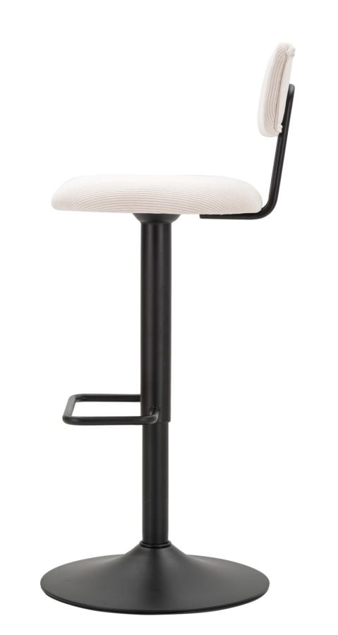 BAR STOOL WITH LIFT LIGHT WHITE CM 41X47,5X85-106,5(SEAT CM 61-83) SET 2PCS - slika 3