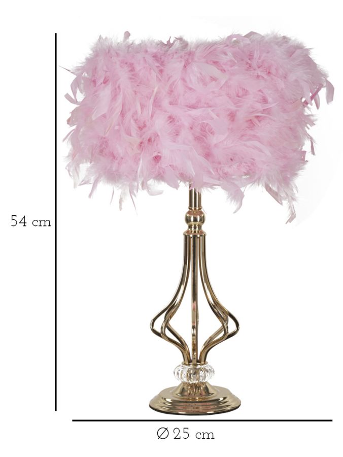TABLE LAMP TARTY PINK CM Ø 25X54 - slika 6