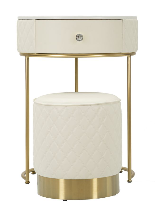 TALL BEDSIDE WITH STOOL SHARON CM Ø 52X70 - Ø 36X39 - slika 2